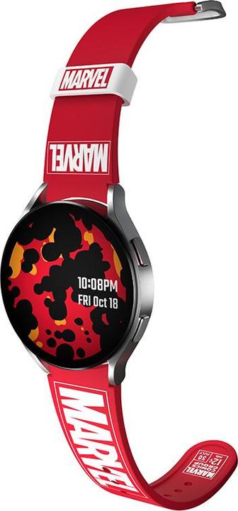 Produktbild Moby Fox Marvel Logo Samsung Smartwatch Band (Silikon, 4, Galaxy Watch 6, 5 Pro)