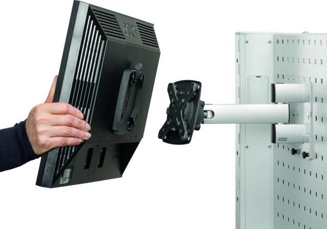 Image du produit Bras pivotant multimédia avec support multifonction (Métal)