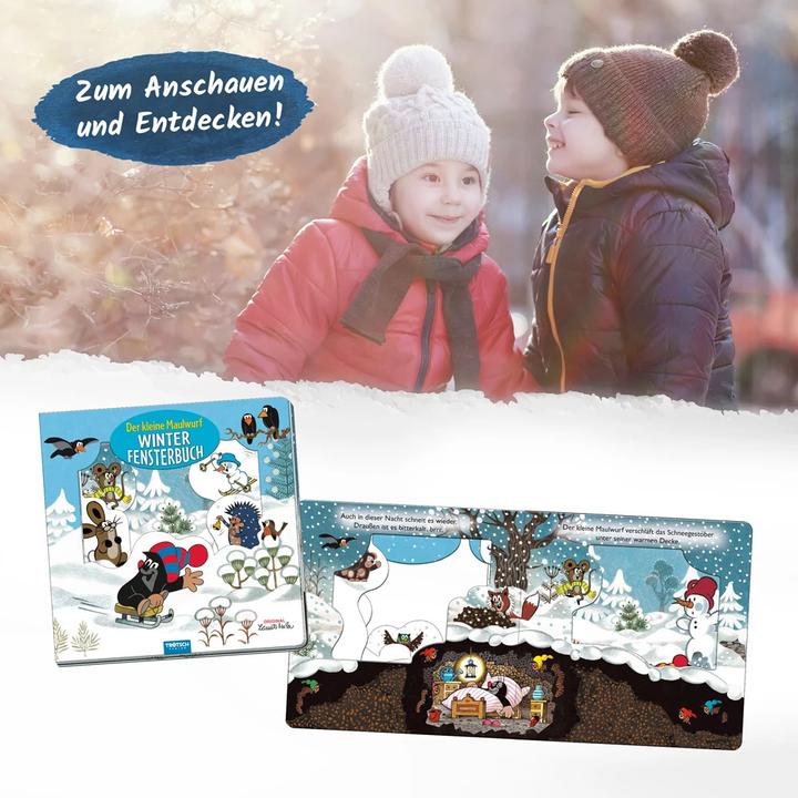 Produktbild Der kleine Maulwurf Winter-Fensterbuch (Deutsch, Zdenek Miler, Trötsch Verlag, 2023)