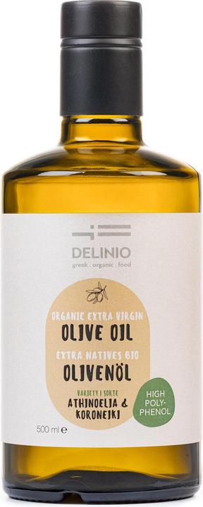 Delinio Huile d'olive biologique High Polyphenol, 500 ml (500 ml)