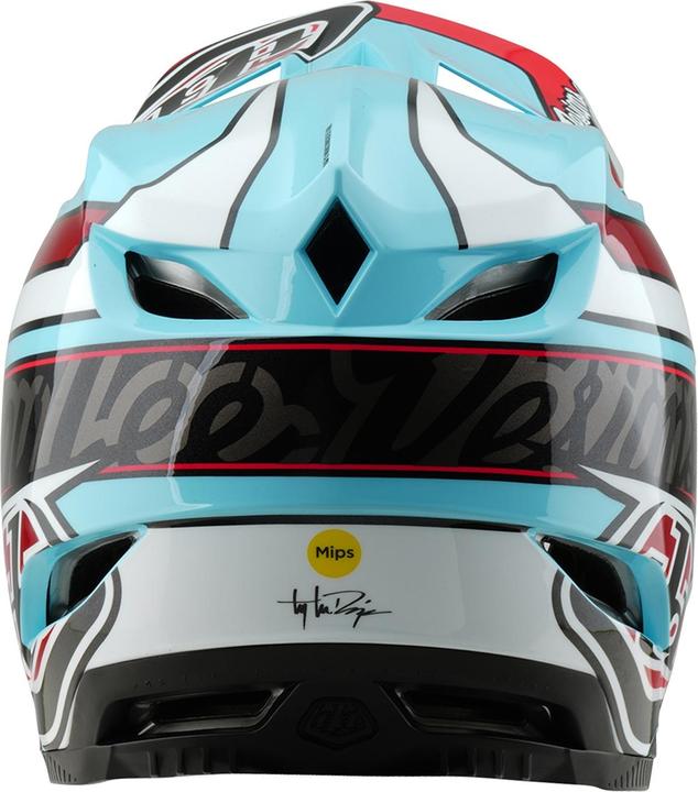 Produktbild Troy Lee Designs D4 Polyacrylite MIPS Helm, Linear, blue, S | 55-56cm