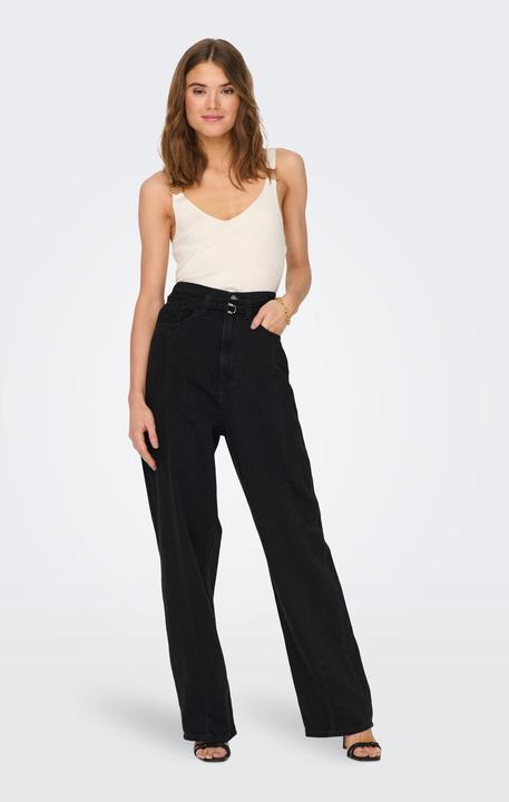 Image du produit Only ONLHELEN HW WIDE CARROT BELT Jeans coupe loose (W26/L32)
