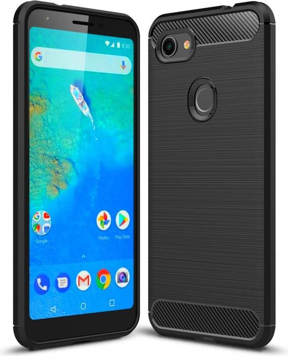 Produktbild Screenguard Google Pixel 3a XL Hülle Carbon Brushed Soft TPU (Google Pixel 3a XL)