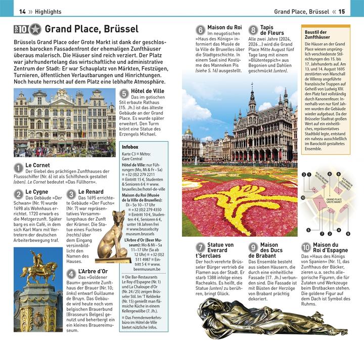 Image du produit TOP10 Reiseführer Brüssel & Flandern (Allemand, DK Verlag Voyage, 2024)
