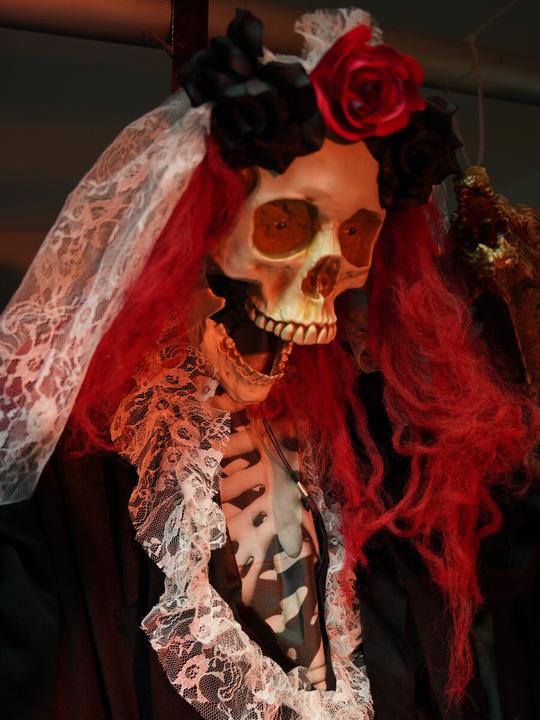 Immagine prodotto Europalms Scheletro di Halloween La Catrina, animato, 100 cm