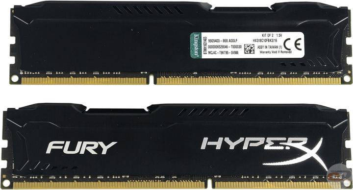HyperX Fury (2 x 8GB, 1866 MHz, DDR3-RAM, DIMM)