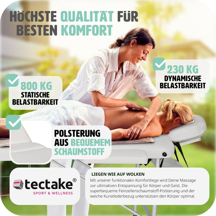 Produktbild tectake 2 Zonen Massageliege