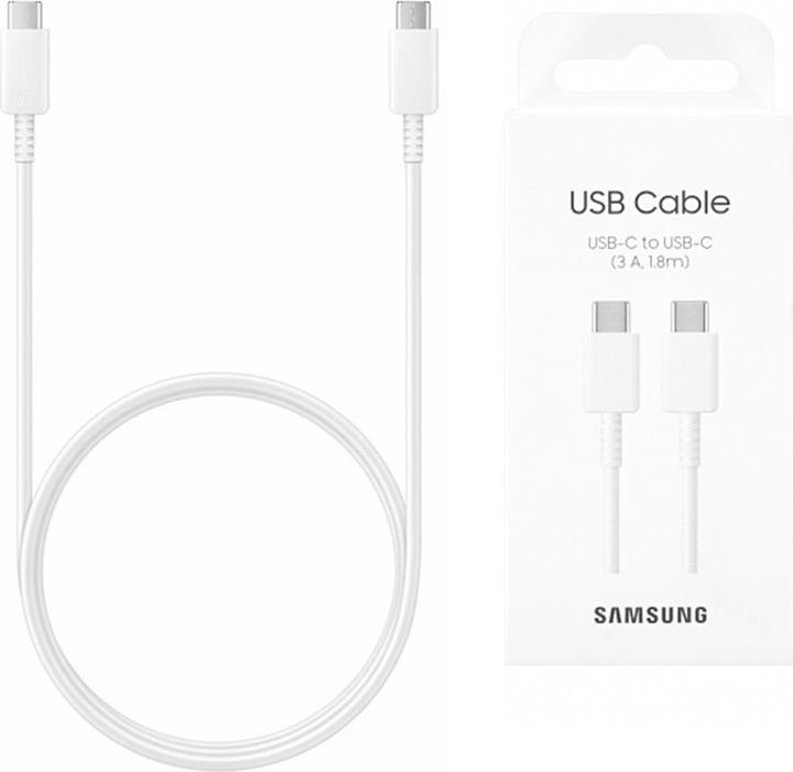 Productafbeelding Samsung USB-C dubbelzijdig, 1,8 m 3A wit (1.80 m, USB 2.0)