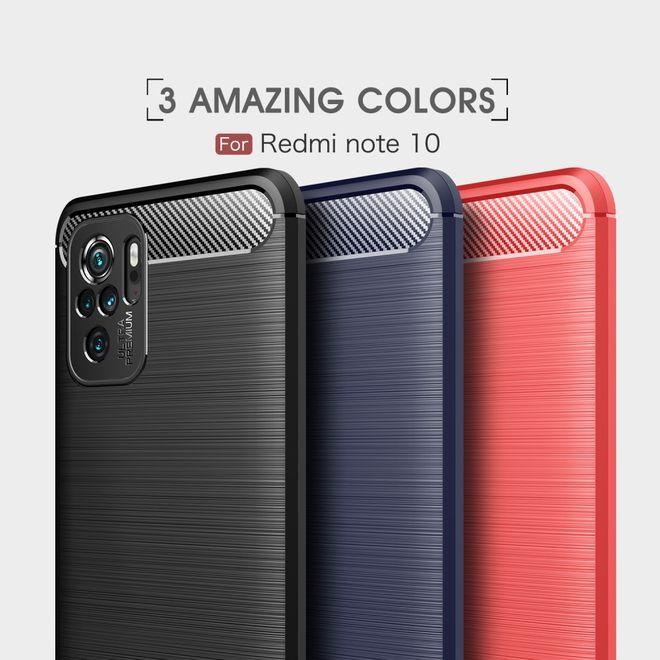 Productafbeelding MU Style Koolstofvezel TPU Softcase-serie (Xiaomi Redmi Note 10S, Xiaomi Mi Note 10)