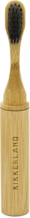 Image du produit Kikkerland Brosse à dents On-the-Go Bamboo Toothbrush (Moyen, 1 x)