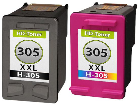 Produktbild Druckfuxx 2x Tinte Patronen für HP 305 XL DeskJet 2710 2720 2721 2722 2723 2724