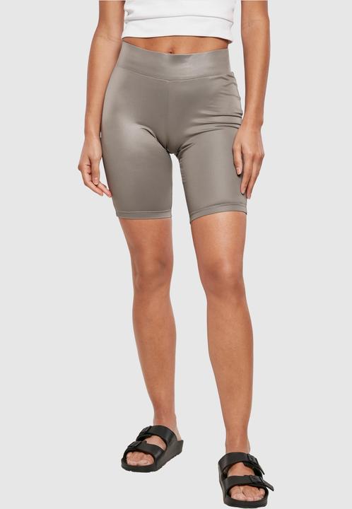 Actual product image Urban Classics Ladies Imitation Leather Cycle Shorts (XS)