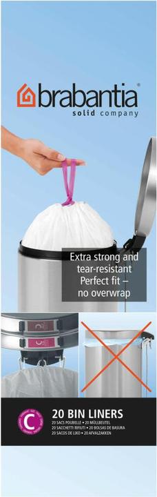 Image du produit Brabantia PerfectFit taille C (20 x, 12 l)