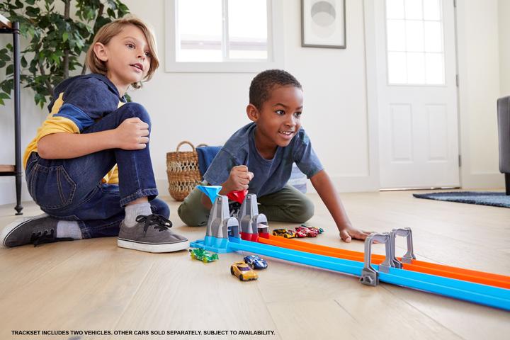 Actual product image Hot Wheels track Two loops