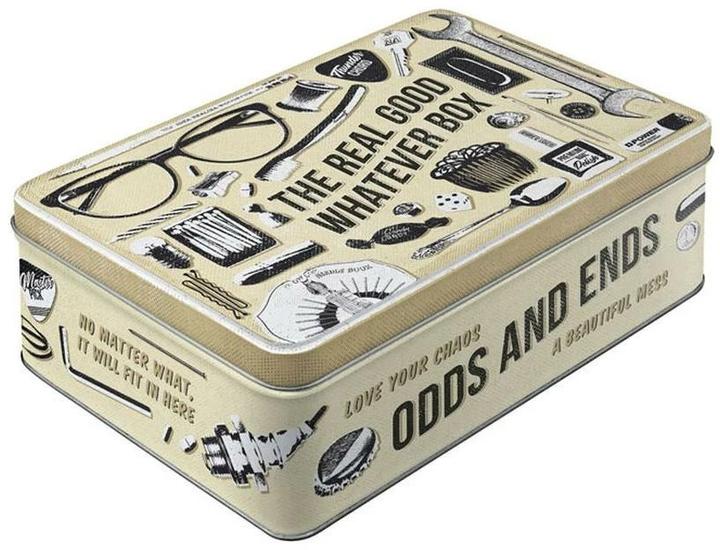 Immagine prodotto Nostalgic-Art Merchandising Scatola portaoggetti Qualunque Beige/Nero/Bianco (7 x 23 x 7 cm, 3 l)