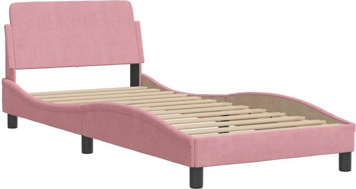 Actual product image VidaXL Bed frame with velvet headboard (90 x 200 cm)