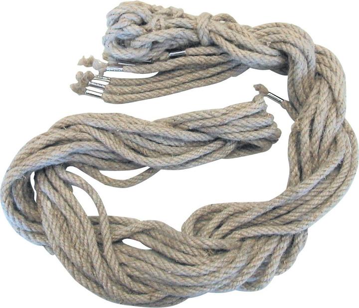 Actual product image Kerbl Binding rope 250cm/8mm natural fibre, 4-ply