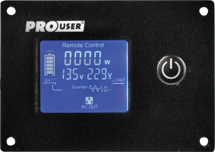 Produktbild ProUser Wechselrichter PSI3000TX 3000W 12V - 230 V/AC inkl. Fernbedienung, USV-Funktion, Netzvorran