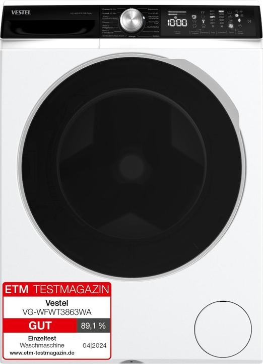 Produktbild Vestel VG-WFWT3863WA (8 kg, Links)