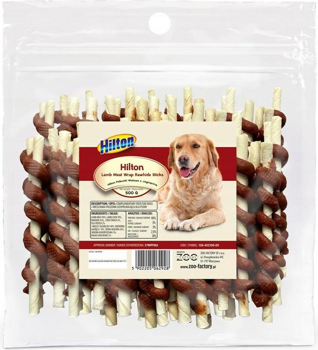 Actual product image Hilton Beef and Lamb Sticks - dog treat - 500g (500 g)