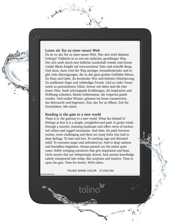 Actual product image tolino Shine Colour (6", 16 GB, Black)