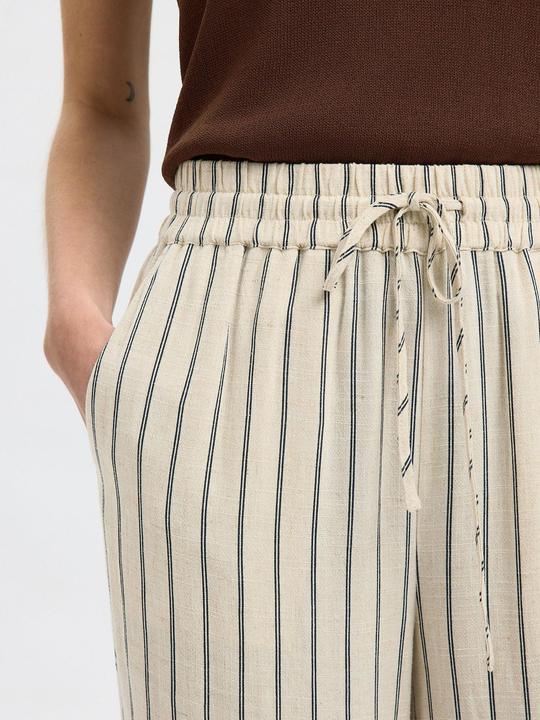 Image du produit Selected Femme Slfviva-Gulia Hw Striped Sun Pant Noos (42)