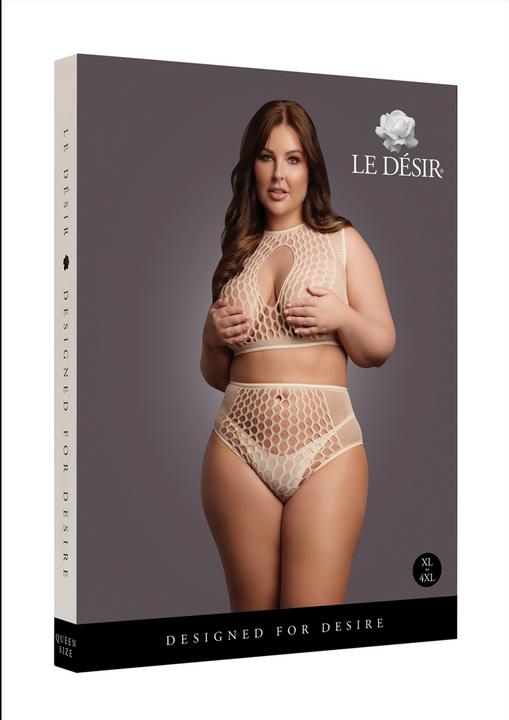 Image du produit Le Désir Ensemble Soutien-gorge Duo Net Key-Hole - Queen Size (XL, XXL, 3XL, 4XL)