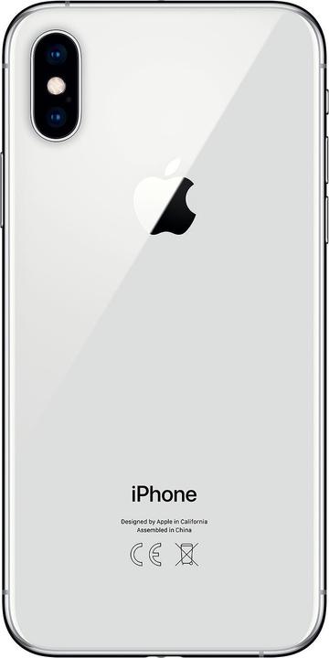 Produktbild Apple iPhone XS (256 GB, Silver, 5.80", SIM + eSIM, 12 Mpx, 4G)