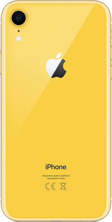 Actual product image Apple iPhone XR (64 GB, Yellow, 6.10", SIM + eSIM, 12 Mpx, 4G)