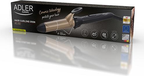 Actual product image Adler Hair Curler AD 2112 Ceramic heating system, 55 W, Black (32 mm)