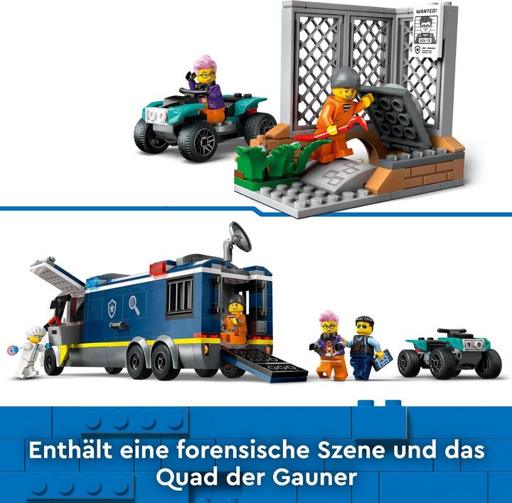 Produktbild LEGO Polizeitruck mit Labor (60418, LEGO City)