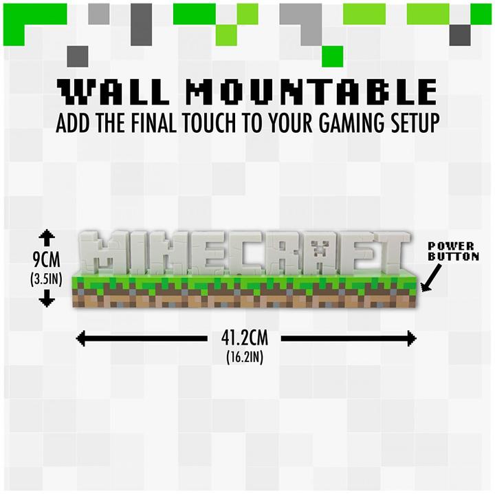 Actual product image Paladone Products Minecraft Logo