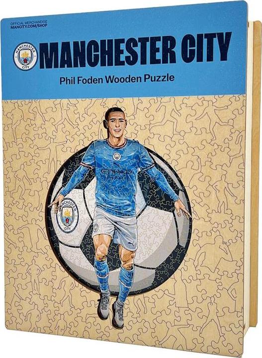 Productafbeelding Iconic Man City FC - Phil Foden - Houten legpuzzel maat L (500 stukjes) (500 onderdelen)