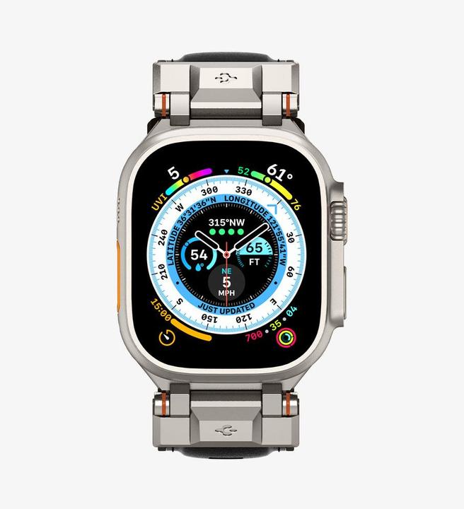 Actual product image Spigen DuraPro Armor PU Apple Watch (49mm) Band (Polyurethane (PU), Thermoplastic polyurethane (TPU))
