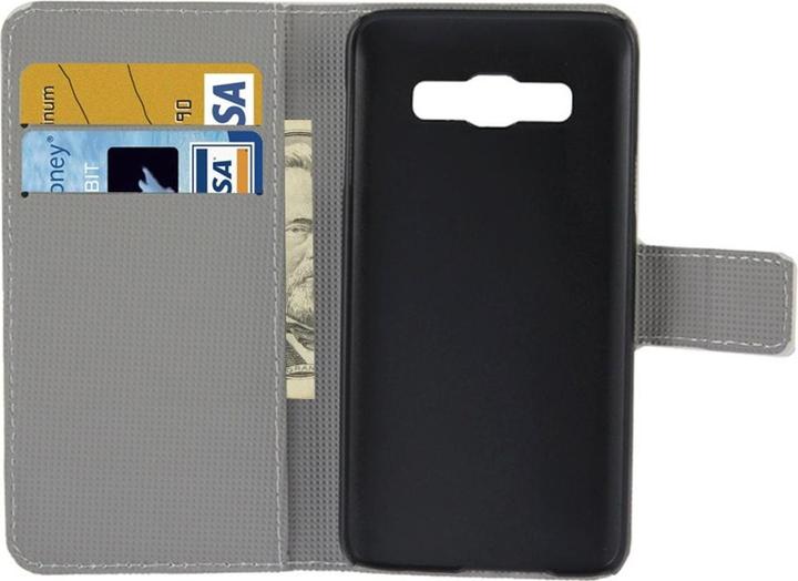 Produktbild König Design Schutzhülle Handytasche (Flip Quer) für Handy Samsung Galaxy A5 A500F Eule mit Reh (Samsung Galaxy J5 (2015))
