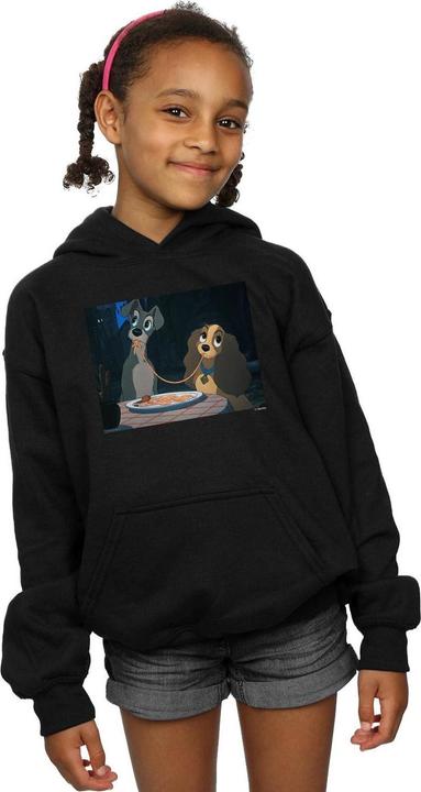 Produktbild Disney Lady And The Tramp Spaghetti Slurp Kapuzenpullover Mädchen (116)
