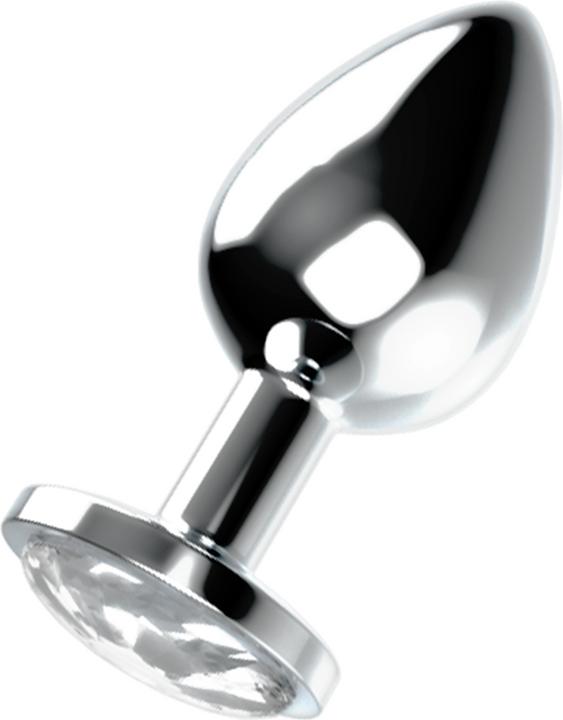 Actual product image Ohmama Anal Plug Metal - White L