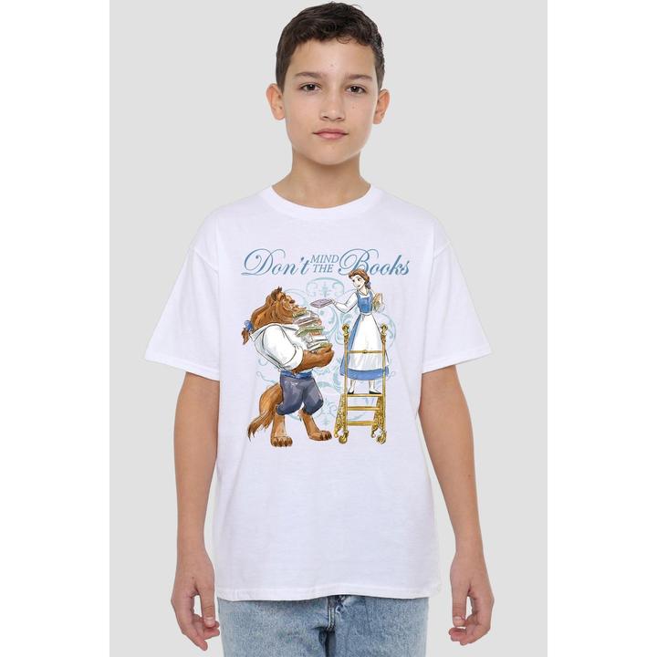 Immagine prodotto Beauty And The Beast Don't Mind the Books Maglietta Bambini (116)
