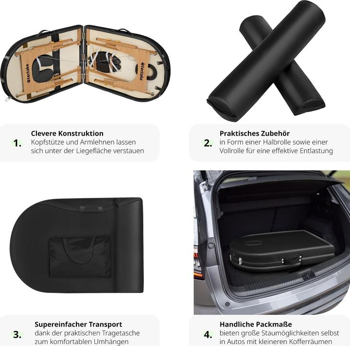 Produktbild tectake Massageliege oval