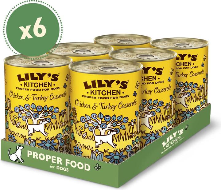 Actual product image Lily's Kitchen Chicken and turkey (Adult, Senior, Junior, 6 pcs., 2400 g)