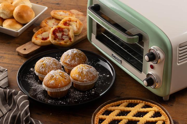 Produktbild Ariete Mini-Backofen Vintage Green (weiss/hellgrün, 800 Watt, 10 Liter)