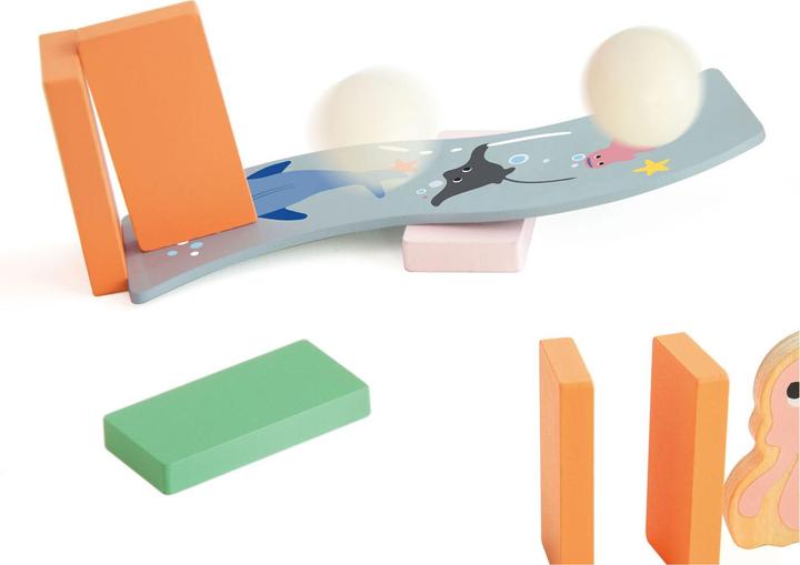 Immagine prodotto Classic World Domino-Ozean aus Holz, 100 Stück.