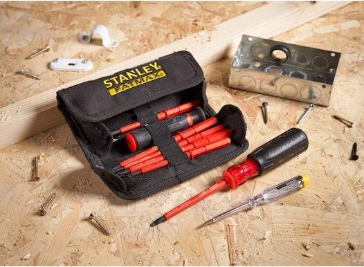 Productafbeelding Stanley Schroevendraaierset Multi-Bit 1000V (Kruisvormig PZ, Gleuf, Phillipps kruissleuf (PH))