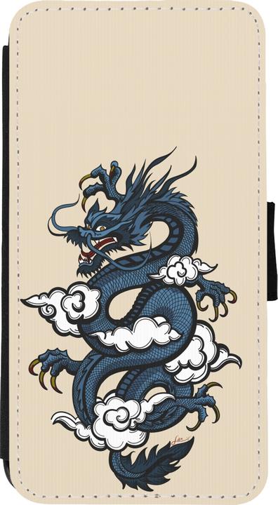 Immagine prodotto PhoneLook Cover Portafoglio Nero Blu Drago Tattoo (Apple iPhone XS Max)
