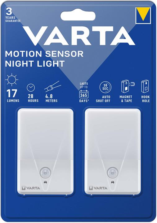 Varta Lampe de nuit à détecteur de mouvement (Twin Pack) sans pile 16624101402