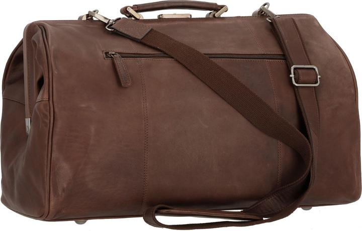 Produktbild The Vegan Cow Chesterfield Brand Leren Weekendtas Bruin Corfu (41.90 l)