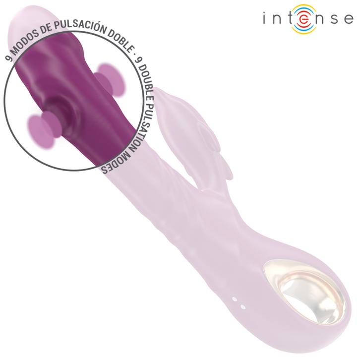 Actual product image Intense Halle Multifunktionsvibrator Mit Delfin-Stimulierender Zunge Lila