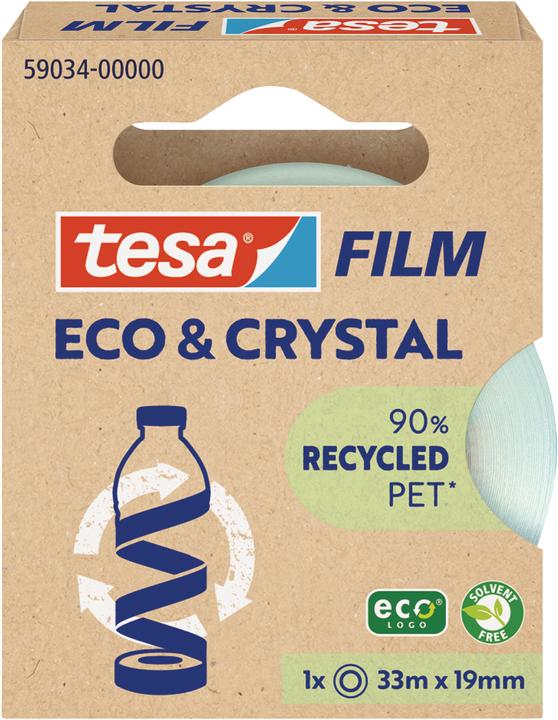 Actual product image tesa tesafilm® ECO & CRYSTAL adhesive tape 33m:19mm (19 mm)