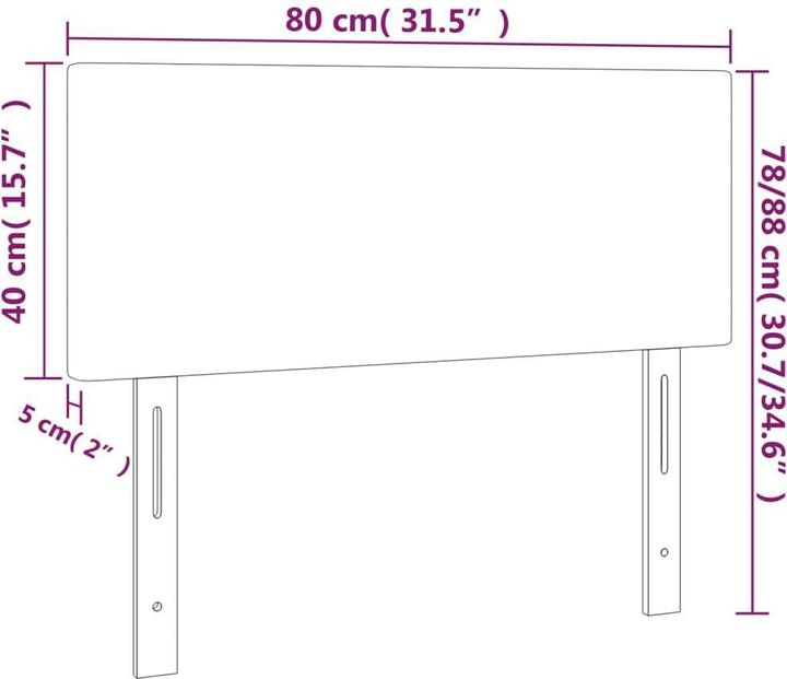 Actual product image VidaXL Loretta (80 x 5 x 88 cm)