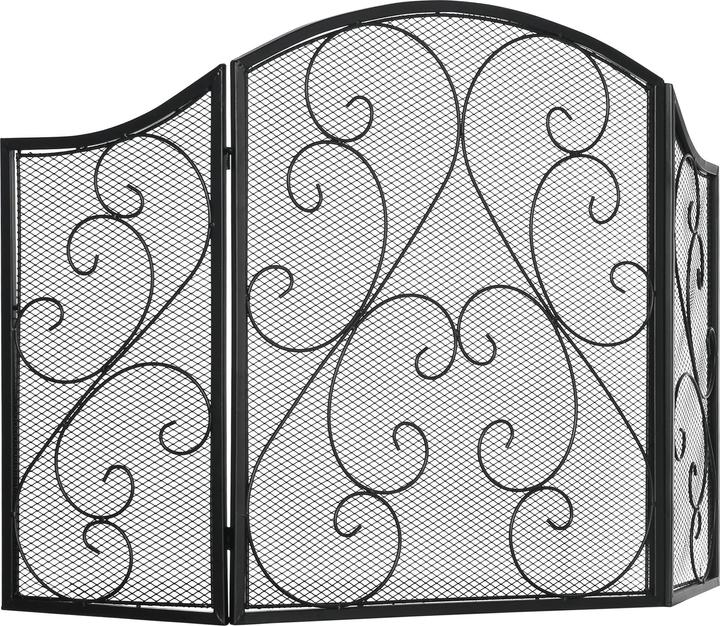 Image du produit Homcom Grille de cheminée avec trois panneaux (66 x 31 x 81 cm)